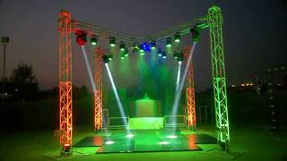 Best Dj Light Sound setup for open area wedding event and party 4 side Truss dj setup 9891478560 [upl. by Marie-Ann75]