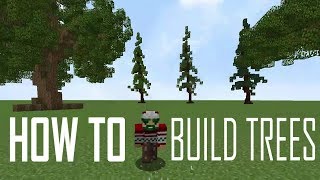 How To Build Trees In Minecraft  Without World Edit And With World Edit  Minecraft Tutorial [upl. by Nahta]