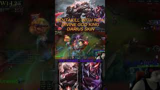 NEW DIVINE GODKING DARIUS GETS PENTAKILL AND SAVES THE GAME youtubeshorts leagueoflegends gaming [upl. by Hassin]