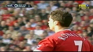 Cristiano Ronaldo Vs Fulham Home 19032005 [upl. by Haelahk411]