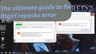 The ultimate guide for fixing fitgirl repack errors while installing [upl. by Portingale861]