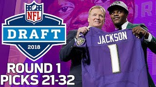 Picks 2132 Lamar Jackson Gets Drafted amp WRs Go off the Board Round 1  2018 NFL Draft [upl. by Masera552]