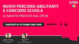 Nuovi percorsi abilitanti e concorsi scuola le novità previste dal DPCM [upl. by Fish825]