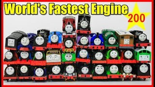 BIGGEST RACE Thomas and Friends THE GREAT RACE 200 TRackmaster Thomas TrainThomas amp Friends [upl. by Nahtonoj]