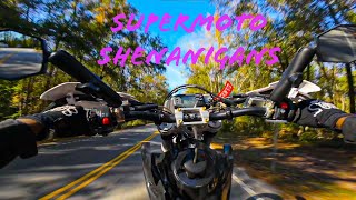 SUPERMOTO SHENANIGANS AGAIN PART 1 [upl. by Kerril496]