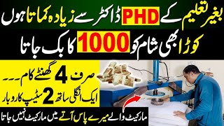 Me uneducated Ho kar PHD se Zeida Kama Raha Hun  BusinessIdeas 2024  Small Products Business ideas [upl. by Enirehtacyram]