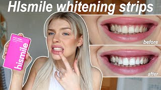 Hismile teeth whitening strips a very honest review DONT BUY UNTIL YOU WATCH THIS VIDEO [upl. by Ysied]