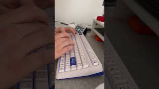 Typing on the IQUNIX L80 Cosmic Traveller [upl. by Ydnagrub]