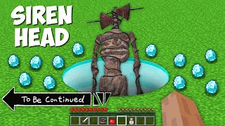 Only this DIAMOND PIT can found the SIREN HEAD in minecraft  DIAMOND SIREN HEAD [upl. by Arada956]