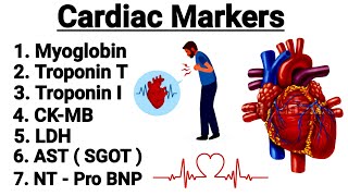 Cardiac Markers  Myoglobin  Troponin  CKMB  NT pro BNP  LDH  AST  in detail [upl. by Sutsugua]