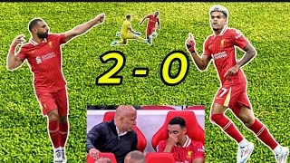 Liverpool 20 Brentford Peter Drury Commentary Reactions on Louis Diaz amp Mohammed Salah Goal [upl. by Tracey85]