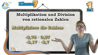 Rationale Zahlen Multiplikationen Division  Klasse 7 ★ Übung 1 [upl. by Kciredohr]