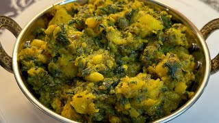 Shalgam palak ki sabji  Quick and easy sabji [upl. by Aket]