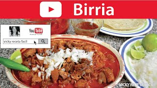 BIRRIA DE RES  Vicky Receta Facil [upl. by Wardlaw338]