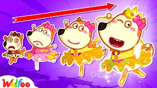 Rich vs Broke vs Giga Rich Lucy Became Famous Ballerina  Funny Stories for Kids  Wolfoo Family [upl. by Hsemin745]