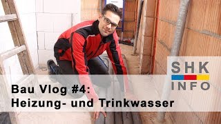 Heizung und Wasserleitungen  Bau Vlog 4 [upl. by Ahsataj997]