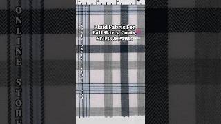 Plaid Twill Fabric for Fall Shirts Pants Dresses Coats menswear sewinghacks sewingdress [upl. by Sucam610]