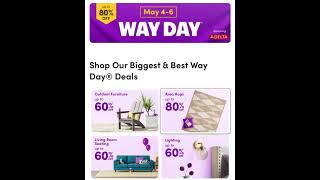 Wayfair is having Way Day Don’t miss it Savings and free shipping It all ends soon [upl. by Gautier]