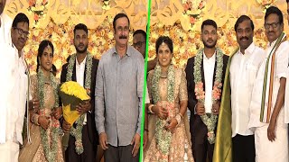 Anbumani Ramadoss and Velmurugan attend KS Alagiri Daughter Marriage Reception  Congress [upl. by Yonah279]