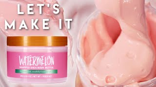 DIY Tree Hut Watermelon Whipped Shea Body Butter Dupe  Free Recipe [upl. by Stormi]