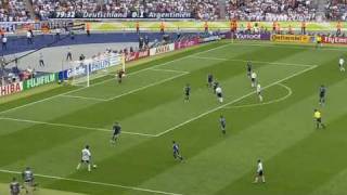 WM 2006 Deutschland Argentinien 11 Klose Live ARD [upl. by Aniryt]