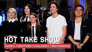 Timothée Chalamet  boygenius SNL Hot Take Show  S49 E4 [upl. by Noslrac]