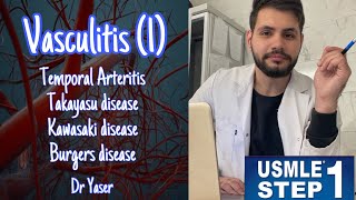 Vasculitis Part 1 USMLE Step 1  by Dr Yaser  بالعربي [upl. by Ttehr]