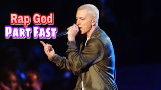 Eminem  Rap God  Live Part Fast [upl. by Enneicul]