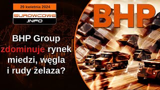 Surowcowe info 29 kwietnia 2024 – BHP Group zdominuje rynek miedzi węgla i rudy żelaza [upl. by Anelac]