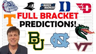 Filling Out Jerry Palms Preseason BRACKETOLOGY Full March Madness Predictions [upl. by Hussein310]