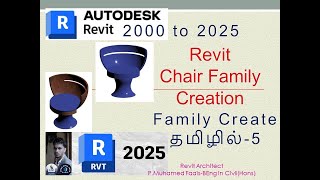 Revit chair family create tamil  revit architecture basic in tamil  revit modeling tutorial tamil [upl. by Parette]