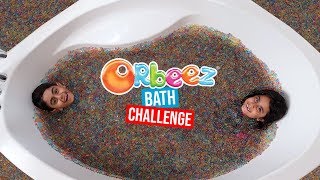 Orbeez Bath Challenge Sis VS Bro  Riah and Aaron [upl. by Akinoj596]