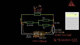 Oma likums  I U R aprēķināšana rezistoriem ķēdē sarežģītāks [upl. by Bronson305]