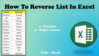 How to Reverse List In Excel  How to Flip Data in Excel Advance Excel Tips and Tricks For 2023 [upl. by Ahtabat]