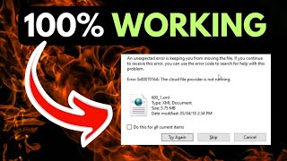 Error 0x8007016A The cloud file provider is not running On Windows 11 FIXED [upl. by Esmerolda]
