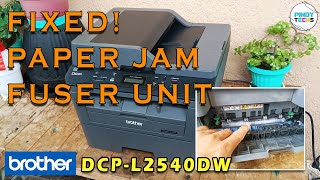 BROTHER DCP L2540DW  FIXED PAPER JAMMED AT FUSER UNIT amp SELF DIAGNOSTIC ERROR CAUSE Tagalog [upl. by Peggi465]