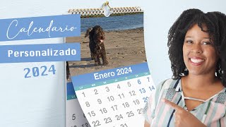 Calendario 2024 Almanaque editable para imprimir  personaliza tu calendario [upl. by Elhsa624]