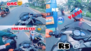 RS VS YEZDI  RS VS YEZDI VS NS stranger  STREET RACE 🔥  OMG MOMENT 🥶 [upl. by Kale]