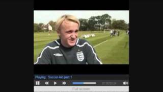 Tom Felton SoccerAid 2008 interview [upl. by Ecirtnahs]