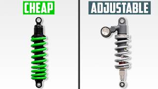 Basic vs Adjustable Motorcycle Shock  What’s The Difference [upl. by Cocks]