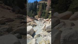 Look at this stream flowing from Bumpass Hell Hot Springs at Lassen Volcanic National Park shorts [upl. by Sucram]