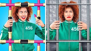 CRAZY SQUID WAYS SNEAK FOOD INTO JAIL💄 Best Food Sneaking Ideas By 123 GO Hacks [upl. by Ydaj]