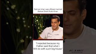 SALMAN WANTED THE ‘MANNAT’ of Shah Rukh Khandeal was offered to Salman first but he denied [upl. by Pitt751]