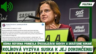 ŠKANDALÓZNE  Kolíková VYZÝVA SUSKA [upl. by Daugherty833]