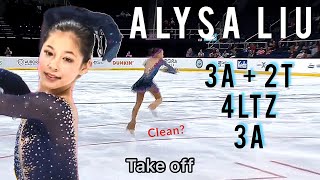 ALYSA LIU 3Axel 4Lutz Clean  We Love Skating [upl. by Adnawad]