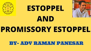 ESTOPPEL AND PROMISSORY ESTOPPEL [upl. by Denney]