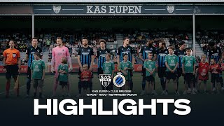 KAS EUPEN  CLUB BRUGGE  HIGHLIGHTS  20232024 [upl. by Atinoj225]