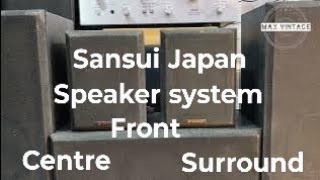 Sansui Japan 5 speaker system🔈 front 🔉 centre 🔊 surround maxvintage WhatsApp 9829291883 [upl. by Ready947]