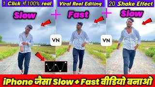 Slow Fast Motion Video Kaise Banaye  Slow Fast Motion Video Editing in VN app  VN Video Editing [upl. by Velleman805]