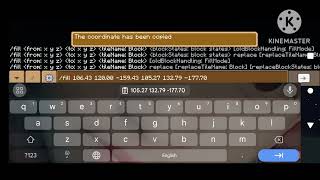 How to use FlLL Command in Minecraft  Pocket edition  11940  minecraft gaming [upl. by Bently]